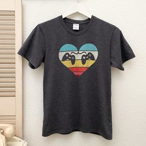 Love of Gaming Tee, Sm/Med Fit, Cotton Blend